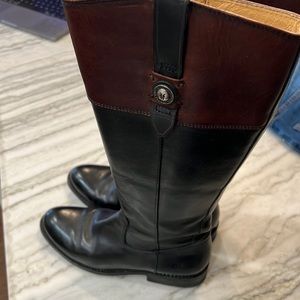 Two tone Frye boot